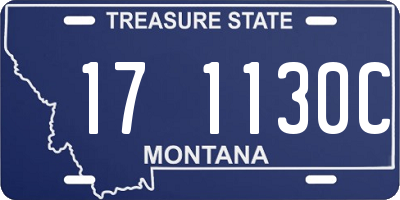 MT license plate 171130C