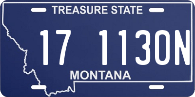 MT license plate 171130N