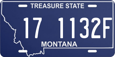 MT license plate 171132F