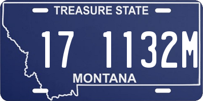 MT license plate 171132M