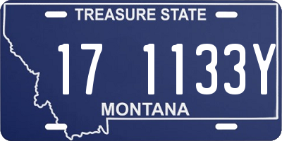 MT license plate 171133Y