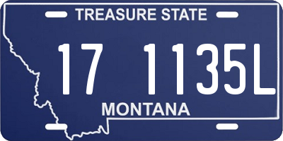 MT license plate 171135L