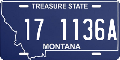 MT license plate 171136A