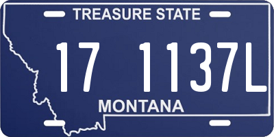 MT license plate 171137L