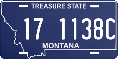 MT license plate 171138C