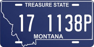 MT license plate 171138P