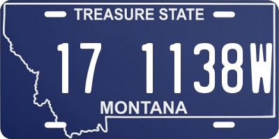 MT license plate 171138W