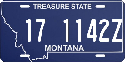MT license plate 171142Z