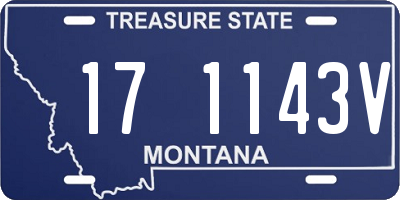 MT license plate 171143V
