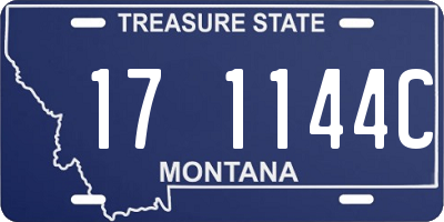 MT license plate 171144C