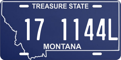 MT license plate 171144L