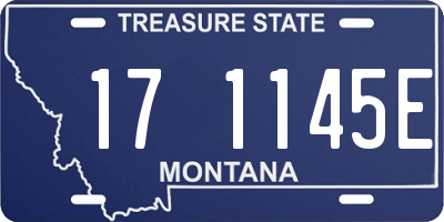 MT license plate 171145E