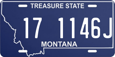 MT license plate 171146J