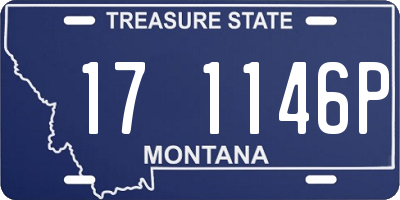 MT license plate 171146P