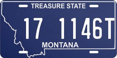 MT license plate 171146T