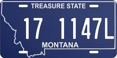 MT license plate 171147L
