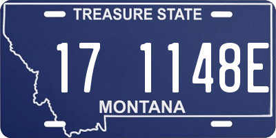 MT license plate 171148E