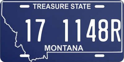 MT license plate 171148R