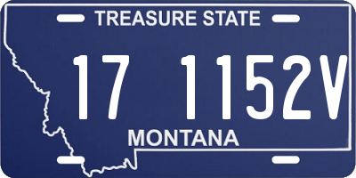 MT license plate 171152V