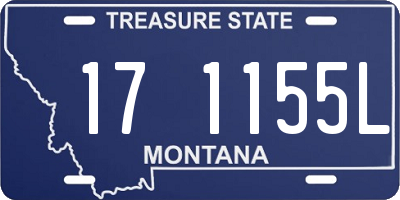 MT license plate 171155L