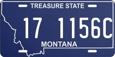 MT license plate 171156C
