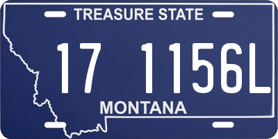 MT license plate 171156L