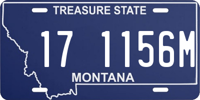 MT license plate 171156M