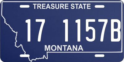 MT license plate 171157B