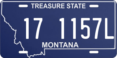 MT license plate 171157L