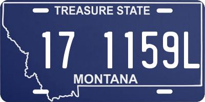 MT license plate 171159L