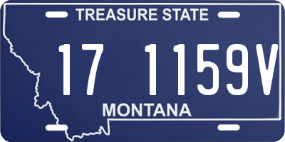 MT license plate 171159V