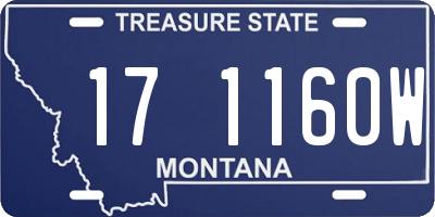 MT license plate 171160W
