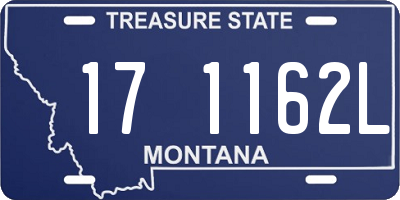 MT license plate 171162L