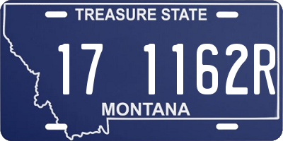 MT license plate 171162R