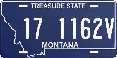 MT license plate 171162V