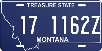 MT license plate 171162Z