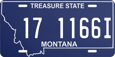 MT license plate 171166I