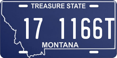 MT license plate 171166T