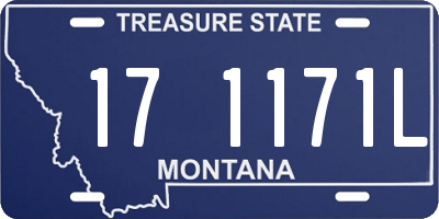 MT license plate 171171L