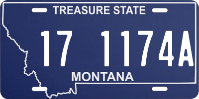 MT license plate 171174A