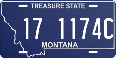 MT license plate 171174C