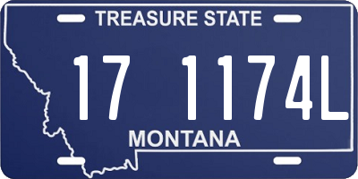 MT license plate 171174L