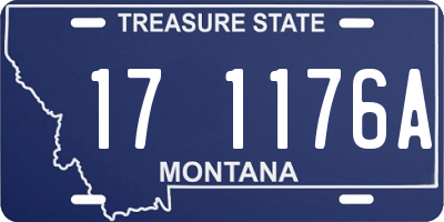 MT license plate 171176A