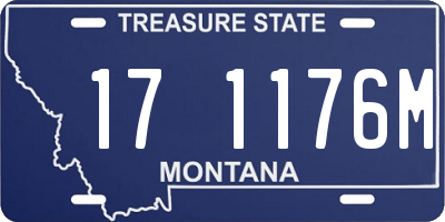 MT license plate 171176M