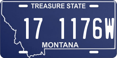 MT license plate 171176W