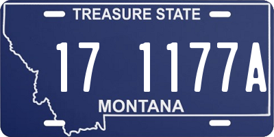 MT license plate 171177A
