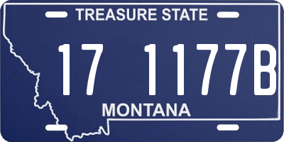 MT license plate 171177B