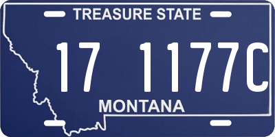 MT license plate 171177C