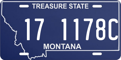 MT license plate 171178C