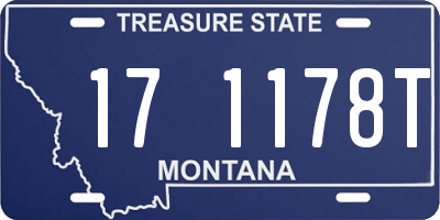 MT license plate 171178T